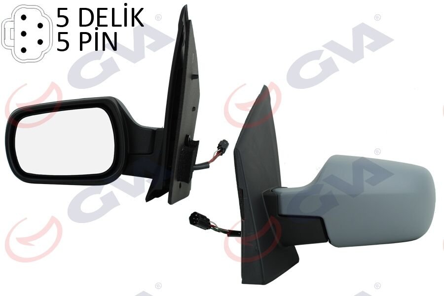 DIŞ DİKİZ AYNASI SOL FIESTA 02> ELEKTRİKLİ ISITMALI ASTARLI KONVEKS 5 FİŞ VM-312EHPL  2S61-17683-BP-1148205-1222828