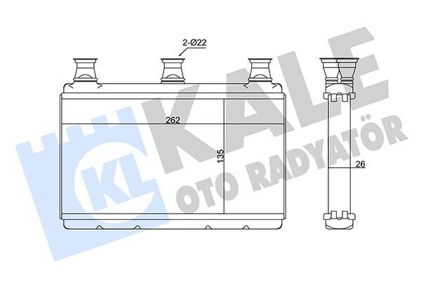 KALORIFER RADYATORU BMW E60 E63 E64  64119159033-64116933921