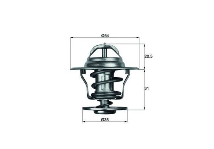 TERMOSTAT (87C) VW GOLF-JETTA-PASSAT-CORDOBA-IBIZA-TOLEDO-CADDY-LGN-ASTRA