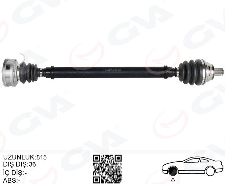 KOMPLE AKS ÖN SAĞ GOLF-LEON-JETTA-PASSAT CAYB-CAYC 1.6 TDİ UZUN 04-13 CAYB-CAYC 1.6 TDİ