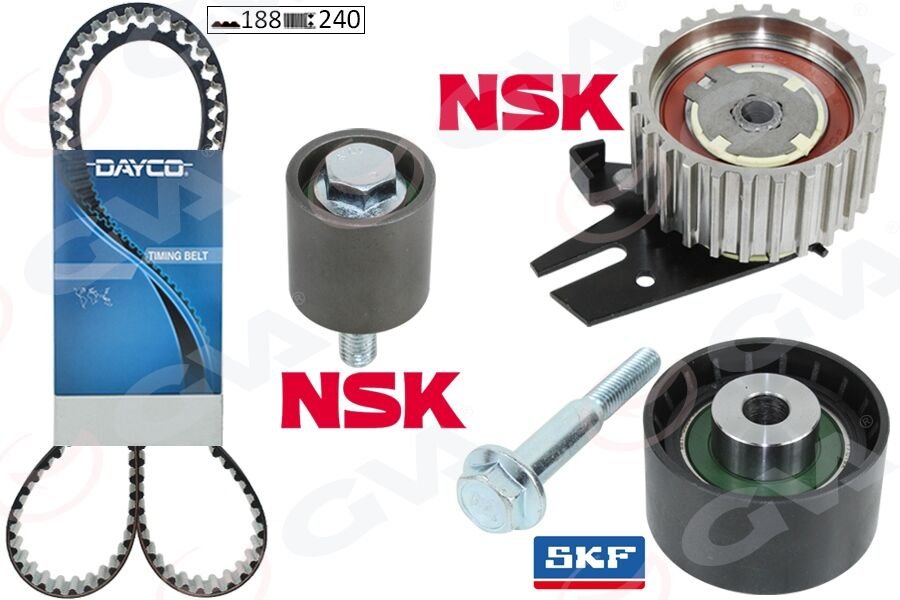 EKSANTRİK GERGİ KİTİ 188 DİŞ 24 MM FIAT EGEA 21> ALFA ROMEO TONALE 21> JEEP RENEGADE 21> 1.6D MTJ EURO 6