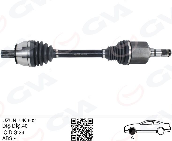 ÖN AKS KOMPLE SOL VOLVO S60 II 1.6 D2 10>15 S80 II 1.6D 10> V60 VOLVO 1.6 D 10>15 OTOMATİK ŞANZIMAN