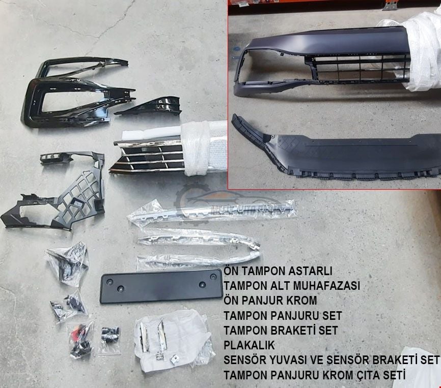 VOLKSWAGEN - PASSAT 2015- İÇİN B8.5 2020- RLİNE ÖN TAMPON SET - 3G0807217KGRUr-line