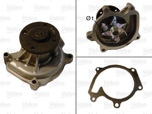 DEVİRDAİM SU POMPASI TOYOTA YARIS 1.0L 1SZ-FE SCP10 03-05 / 1.3L 2SZ-FE SCP12 SCP90 03-09 4 DELİK FLANŞ
