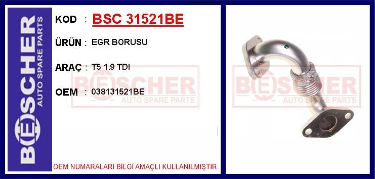 EGR BORUSU T5 1.9 TDI