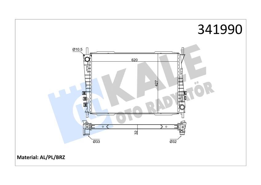 MOTOR SU RADYATORU FMBA FMBB QJBA XB AJ-V6 JAGUAR X-TYPE I X400 2003>2009