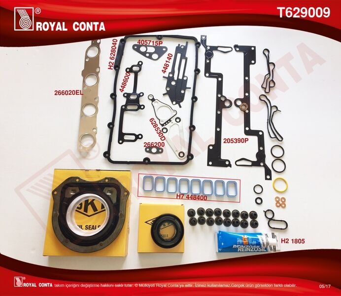 MOTOR TAKIM CONTA SKT KEÇ. SUBP.LASTİK SKC SİZ TRANSIT V348 11>14 V363 14 > RANGER 12 > 2.2TDCI 155PS EURO5 A.CEKER  BK3Q6008AAT-T229389