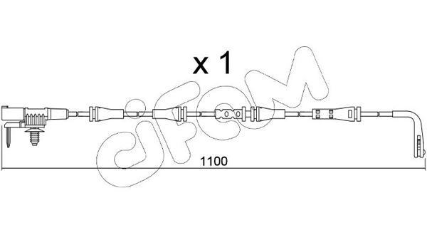 ÖN BALATA FİŞİ İKAZ KABLOSU LANDROVER RANGEROVER VELAR 2.0 D240 P250 P300 2017 > 3.0 D300 2017 > JAGUAR FPACE 2.0 SD4 2.0 TD4 3.0 2015