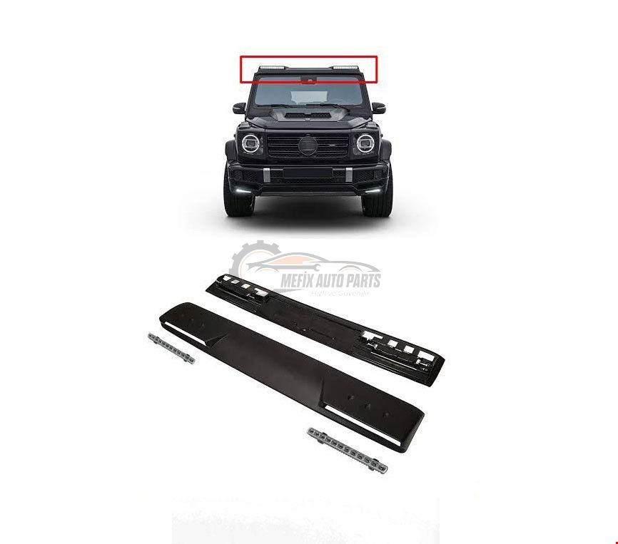 MERCEDES - ÖN TAVAN SPOYLERİ (LEDLER İLE) BRABUS W463 2008- - 