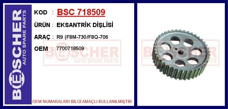 EKSANTRİK DİŞLİSİ R9 F8M-730/F8Q-706