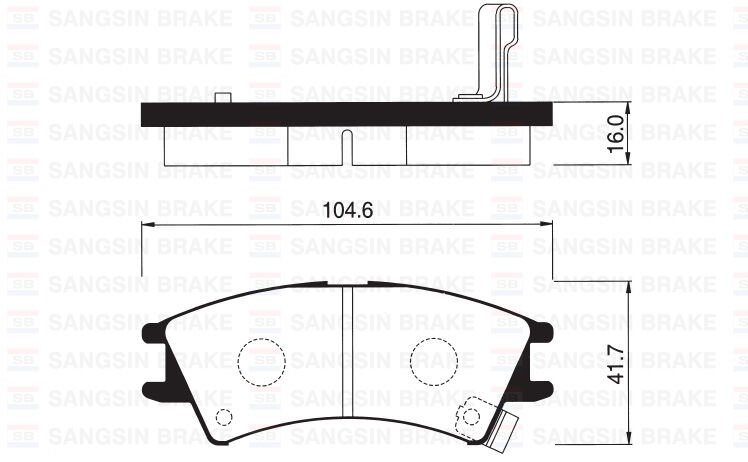ÖN BALATA ATOS 1.0I 98-01 ATOS PRIME 1.0I 99-01 ATOS SPRIRIT 99 > GDB3165