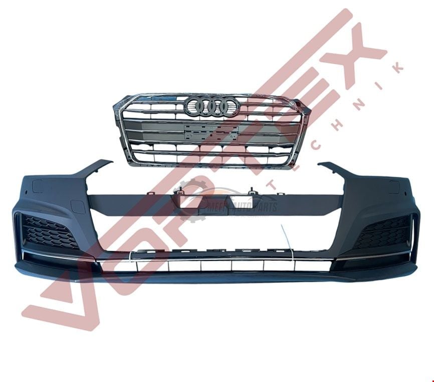 AUDİ - ÖN TAMPON SET S-LİNE (PANJURLU) A5 2017- - 8W6807065KsetK