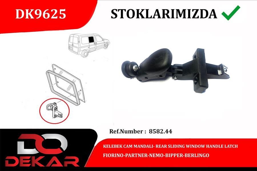 KELEBEK CAM MANDALI ARKA FIORINO-PARTNER-NEMO-BIPPER-BERLINGO  8582.44