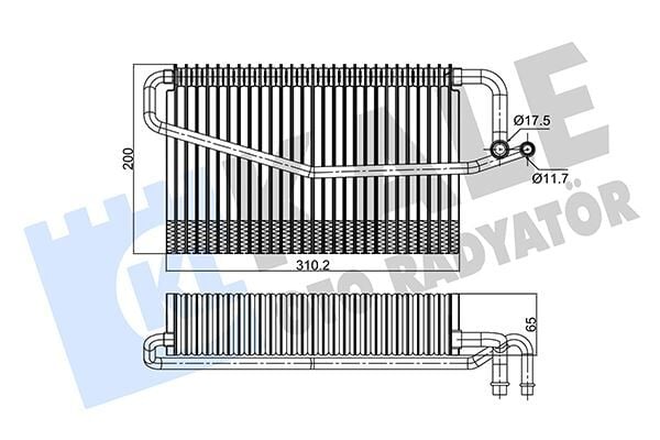EVAPORATOR MERCEDES W203 CL203 S203 C209 A209 W463