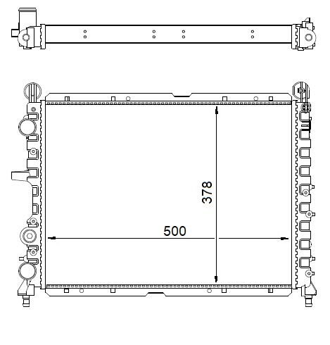 RADYATÖR TMPR-TIPO 1.4İ-1.6İ MEK AC KLİMASIZ 498x359x34
