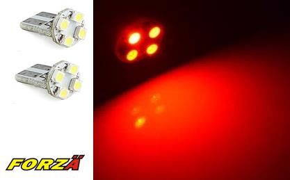 LED AMPÜL 12V.4 LÜ SMD B.DİPSİZ KIRMIZI