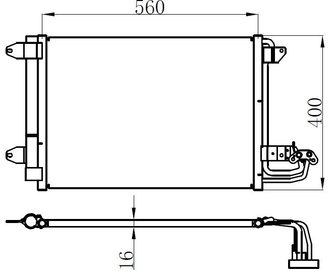 KLİMA KONDENSERİ A3-LEON-TOLEDO-OCTAVIA-CADDY III-GOLF V-VI-JETTA IV-TOURAN