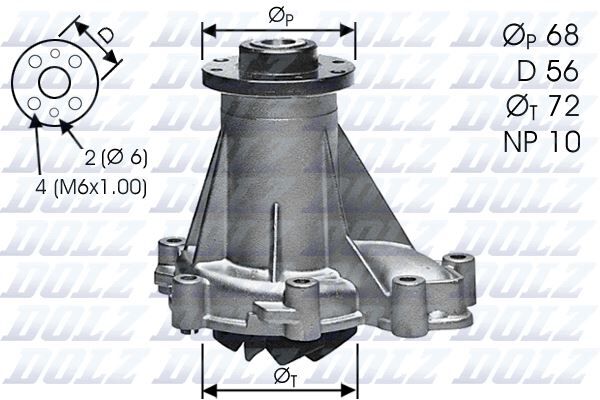 DEVIRDAIM POMPASI MERCEDES OM601>OM606 W124 S124 W202 S202 W210 S210 W140 W463  A6052000820