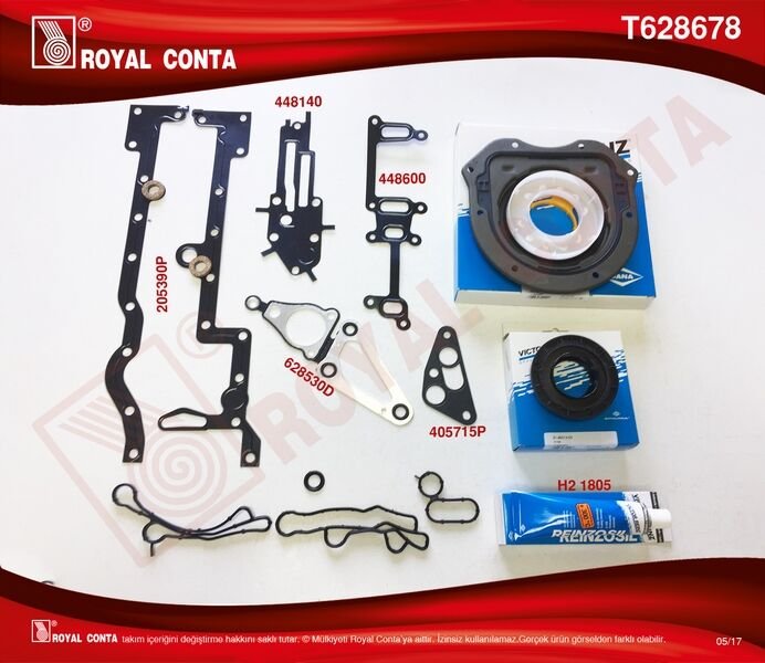 ALT TAKIM CONTA REINZ KEÇELİ TRANSIT V348 11>14 V363 14 > RANGER 12 > 2.2TDCI 155PS EURO5 A.CEKER