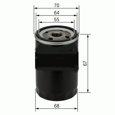 YAĞ FİLTRESİ OPEL AGILA B 1.0L 1.2L / CHEVROLET KALOS. AVEO. MATIZ. SPARK 1.0L 1.2L 03-> / SUZUKI SWIFT 90-> / ALTO. MARUTTI 86-> / DAIHATSU TERIOS 97-> / FEROZA. APPLAUSE 88->