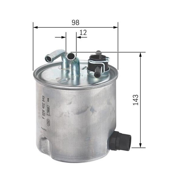 YAKIT FİLTRESİ NISSAN NAVARA-PATHFINDER 2.5 DCİ 05 > WK9011 x