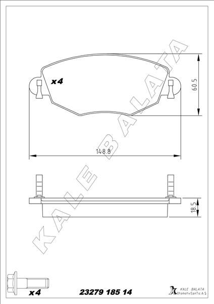 ON FREN BALATASI MONDEO III 00>07 JAGUAR X TYPE 04>09  ME1S7J2K021AC-1S712K021AC-CS217129