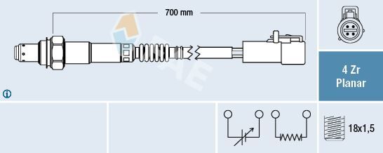 EGSOZ SENSORU HEGO SENSOR VOLVO C70 I S60 I S80 I V70 I XC70 XC 90  8670279-8658133