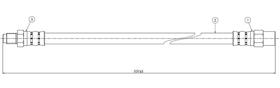 FREN HORTUMU ARKA MERCEDES VITO W638 96>03