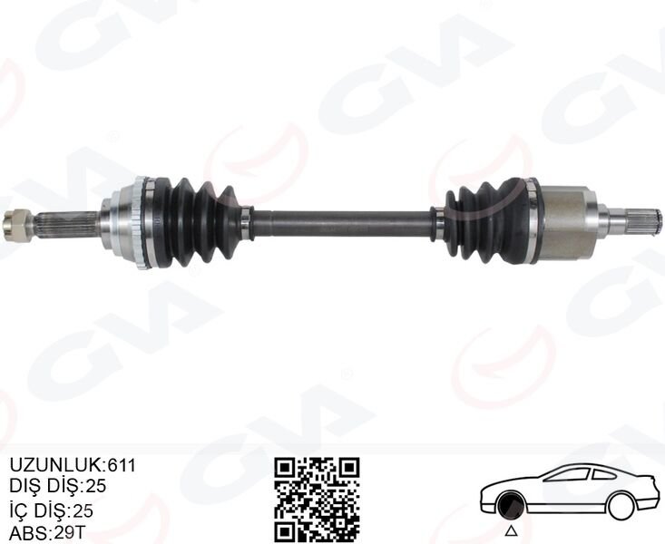 KOMPLE AKS ÖN SOL ABSLI HYUNDAI ACCENT ADMIRE 1.3-1.5-1.6 03-06 ACCENT MILENIUM 1.3-1.5-1.6 00-03
