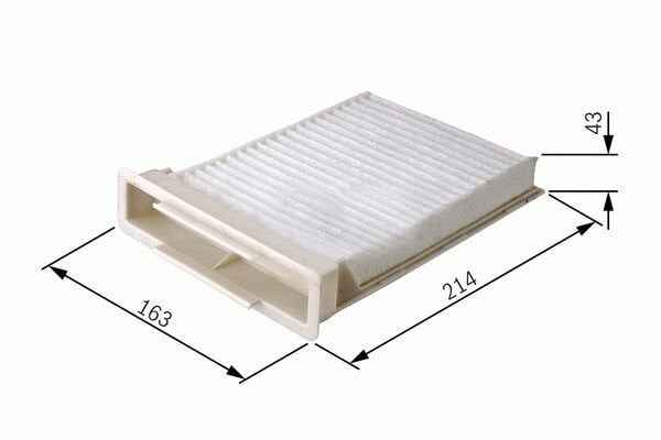 POLEN FİLTRESİ PEUGEOT P107 05> CITROEN C1 05> TOYOTA AYGO 05>