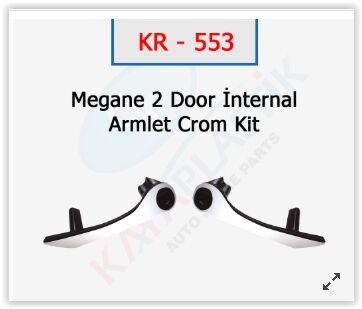 KAPI İÇ KOLÇAK KAPAK TAKIM R-L BEJ FLUENCE-MEGANE 3  809540013R-809600021R