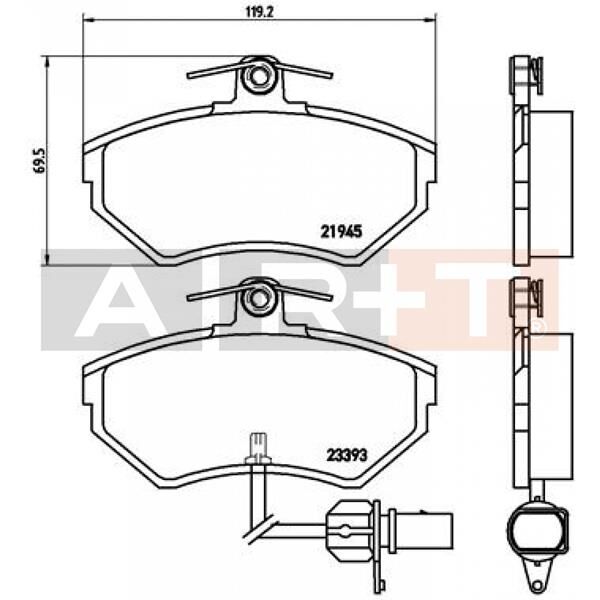 ÖN BALATA GOLF IV BORA 97-6.05 POLO 99 > OCTAVIA 97 >LEON TOLEDO 99-06 IBIZA 02 > AUDI