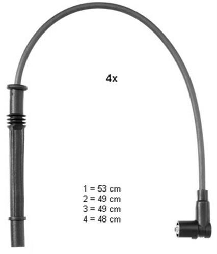 BUJİ KABLOSU CLIO III-KNG-TWNG 1.2 16V-DACIA LOGAN MCV II 1.2 13 > SANDERO 1.2 16V 08 >  224404659R-8200713680-2244800QAF