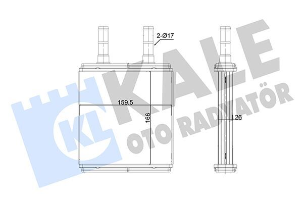 KALORİFER RADYATÖRÜ HYUNDAI GETZ 1.5L D4FA 06-09 - ALEMİNYUM  972211C000