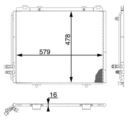 EVAPORATOR BMW E70 E71 E72 F15 F16  64116806555