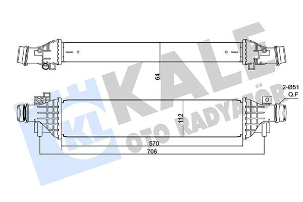 İNTERCOOLER AL/PL/BRZ CHEVROLET TRAX-OPEL MOKKA-VAUXHALL MOKKA  1302263-95026333