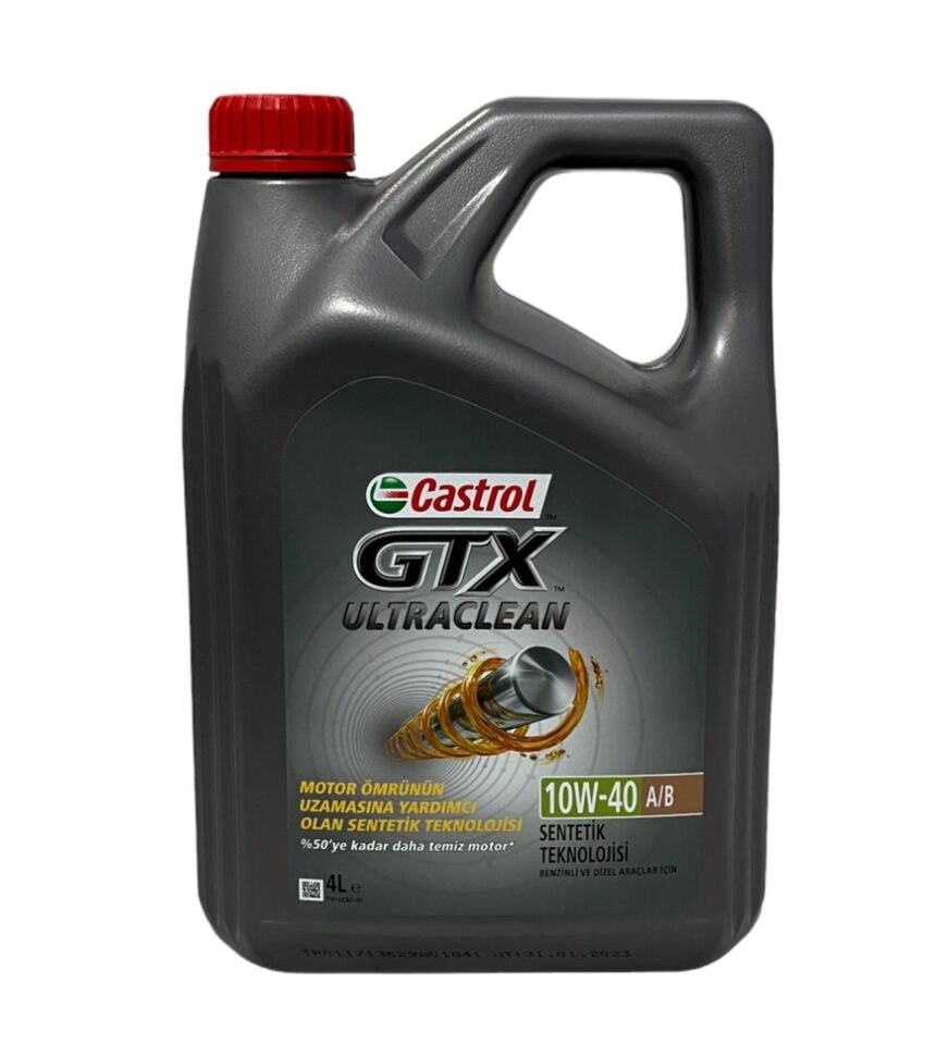 MOTOR YAĞI CASTROL - 10W40 GTX ULTRACLAEN A B (4LT)