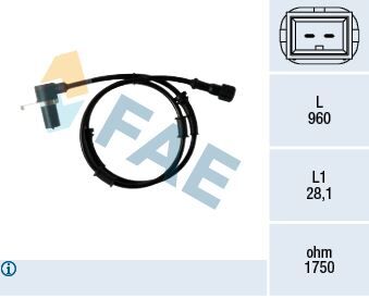 ON ABS SENSORU VOLVO S40 I 644 1.6 99>04 V40 645 95>04  30854299