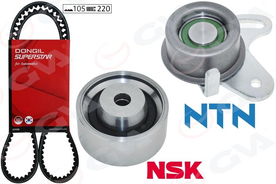 TRİGER KAYIŞ SETİ HYUNDAI ACCENT ADMIRE ERA 1.5L G4EB 01-> 1.4L 1.6L G4ED G4EE 01-10 / GETZ 1.4L 06-10 / MATRIX ELANTRA 1.6L 01-06 / KIA RIO 1.4L 1.6L 06-10 / CERATO 1.6L 04-07 1 KAYIŞ 2 RULMAN