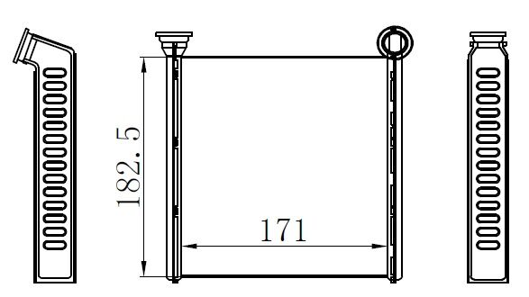 KALORİFER RADYATÖRÜ BRAZİNG GOLF 7-PASSAT-TIGUAN-ARTEON-SUPERB-OCTAVIA-A3-LEON-12> 170X185X26