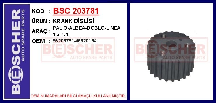 KRANK DİŞLİSİ PALIO-ALBEA-DOBLO-LINEA 1.2-1.4