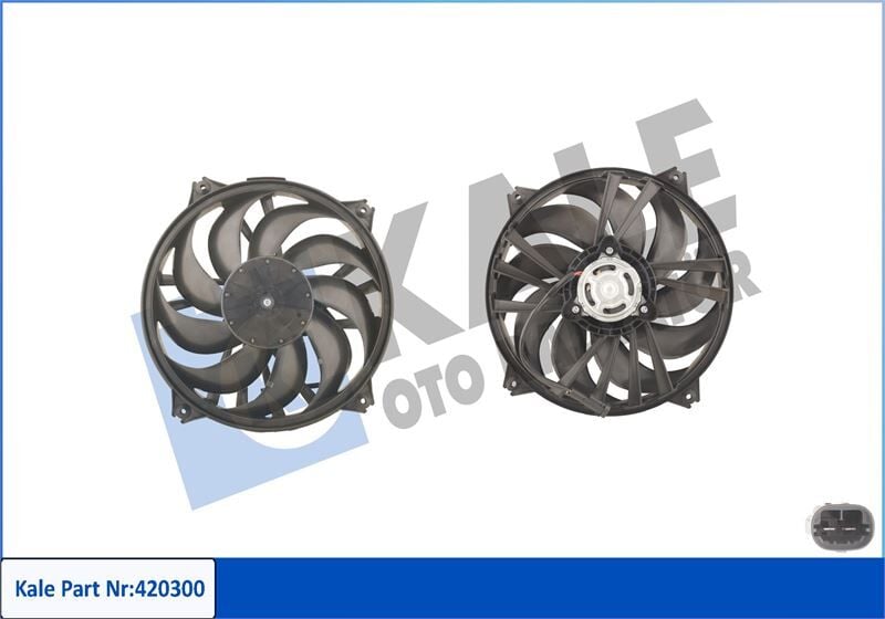 FAN MOTORU DAVLUMBAZLI PARTNER 02 > BERLINGO 02 > XSARA 00 > 307 00 > 350W-385mm  1253.A6