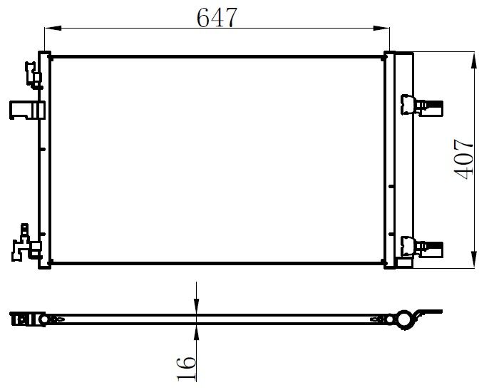 KLİMA KONDENSERİ RADYATÖRÜ - OTOMATİK ASTRA J-ZAFIRA C-CRUZE 1.4-1.6-1.7-2.0
