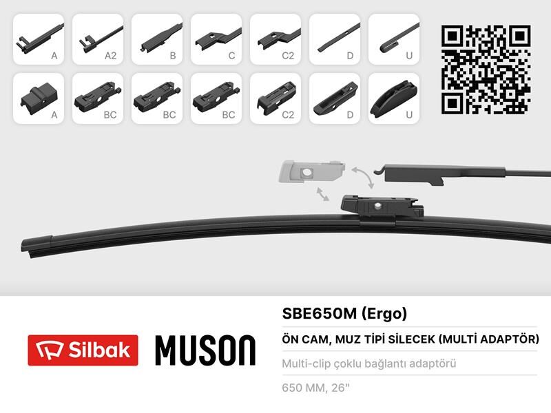 SİLECEK SÜPÜRGESİ 650/400MM MUZ TİPİ C-HR 10/16
