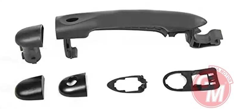 DIŞ KAPI AÇMA KOLU ÖN RL SENSÖRLÜ-SİYAH / ASTARLI MEGANE III-FLUENCE-CLIO IV - 6PARÇA  806B09141R