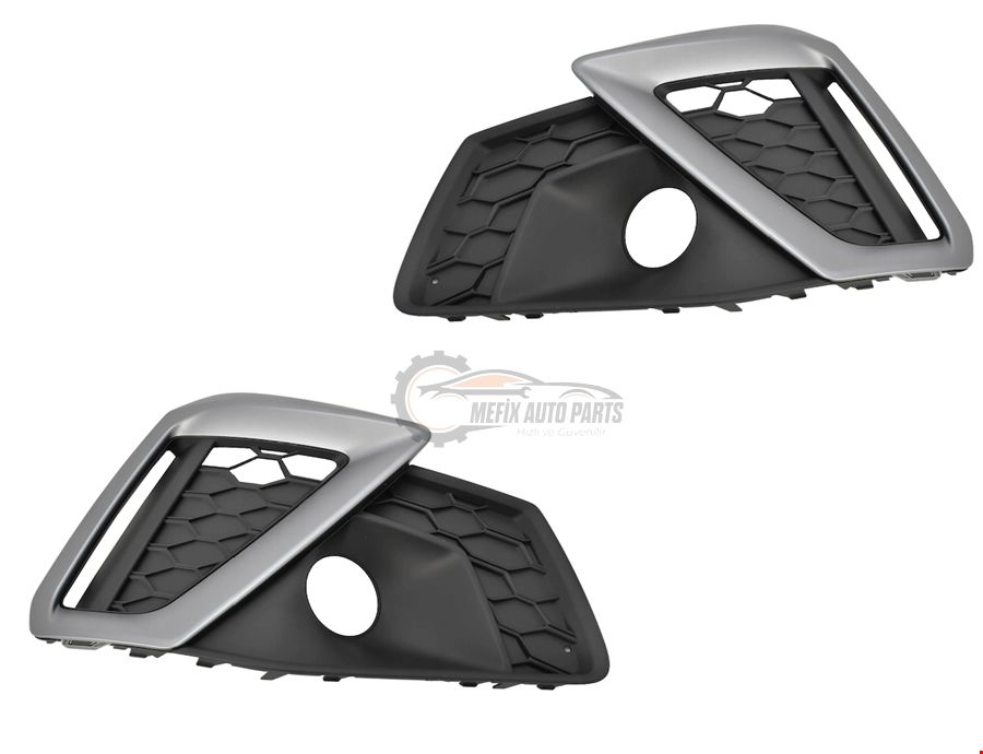 AUDİ - ÖN TAMPON IZGARASI SAĞ S-LİNE (GRİ) A4 2020- - 8W0807682M 9B9