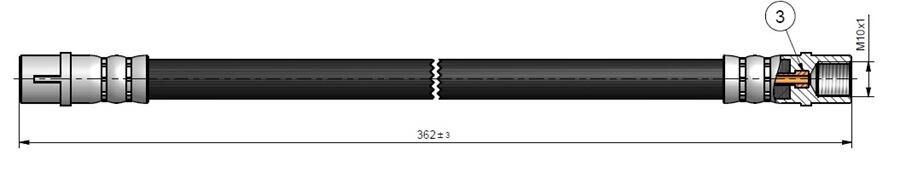 FREN HORTUMU ARKA MERCEDES W168 W414