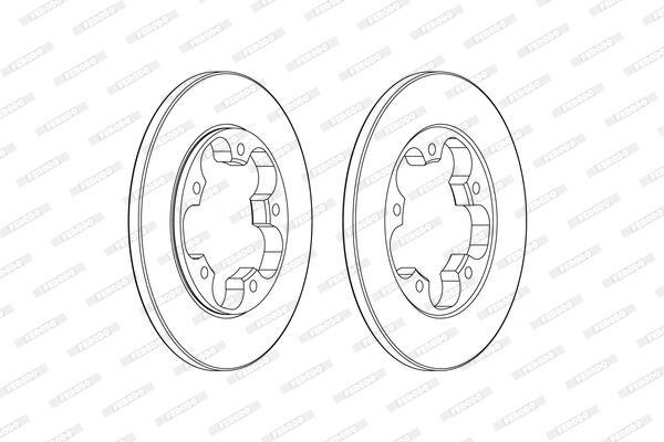 ARKA FREN DISKI TRANSIT V363 14> TEK TEKER A.CEKER DUZ 308MM 5 BIJON  BK312A315AB-KK312A315AA-1815599