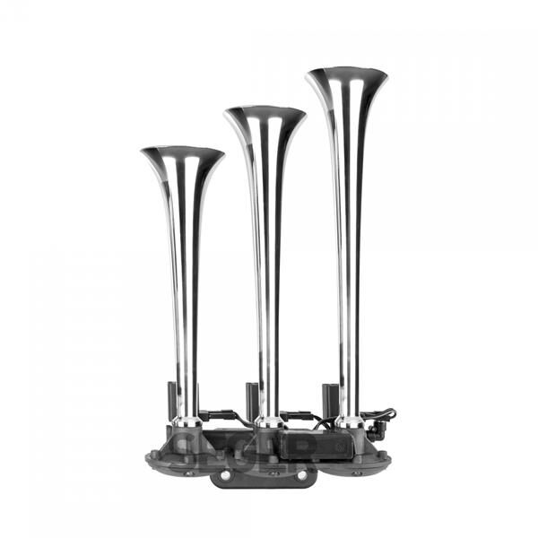 ÜÇ BORULU-16 SES KOMBİNASYONU 12V KROM BORULU