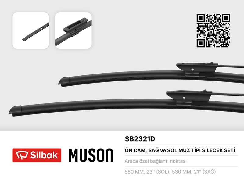 AEROTWİN SİLECEK 65 50 X2 FLATBLADE VOLVO C30 06> S40 05> S60 10> S80 06>V50 05>V70 07>V60 10> XC7  30699635